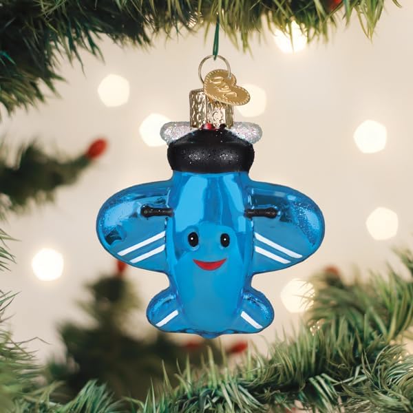 Old World Christmas Misfit Plane Tree Ornament
