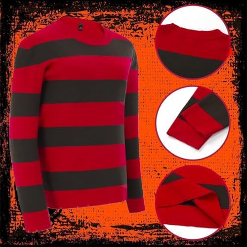 Adult Horror Halloween Costumes for Men with Hat Claw Gloves Mask