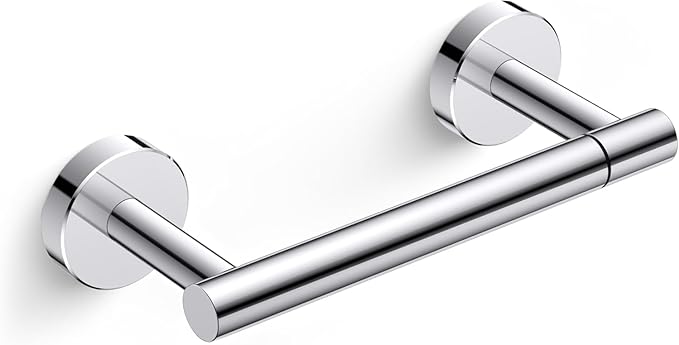 Day Moon™ - Toilet Paper Holder - Modern Roll Holder for Bathroom - 1 Pack - Wall Mount - Classic, Polished Chrome