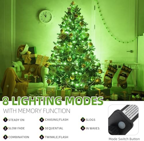 MZD8391 105FT 300LED Christmas Light Outdoor Indoor,Christmas Tree Light