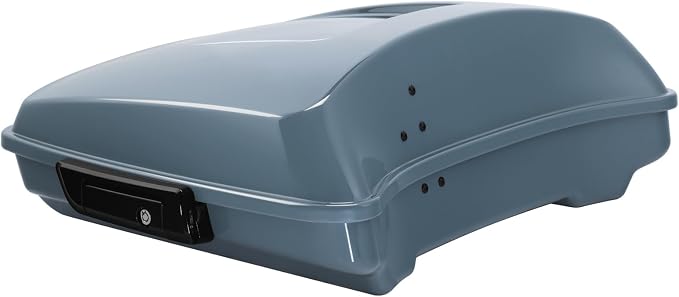 Razor Trunk W/Latch Key Fit For Harley 2014-2025 Touring CVO Road King Street Glide Electra Glide Ultra Limited Sharkskin Blue Firestorm Pack