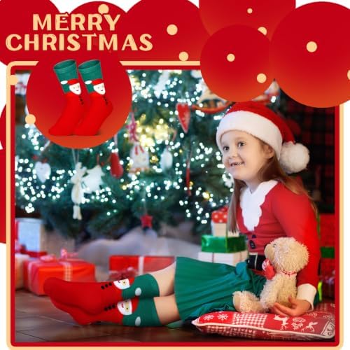 Hoolerry 30 Pairs Christmas Fuzzy Socks Bulk for Adult Gift