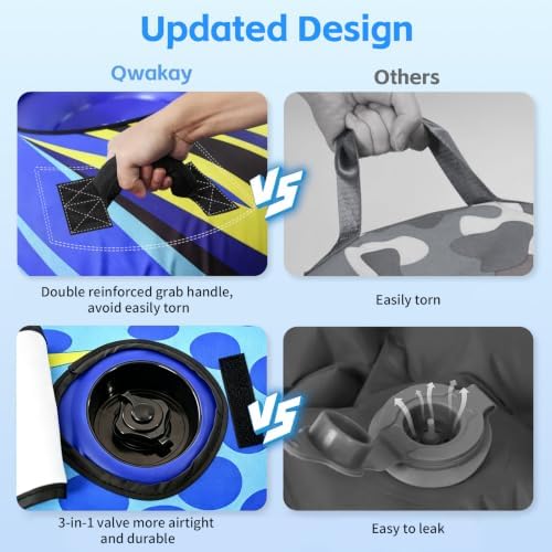 Snow Tube for Sledding Heavy Duty - Snow Sled for Kids and Adult