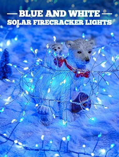 240 LED Solar Fairy Lights Outdoor Waterproof IP65, 20FT 8 Lighting Modes