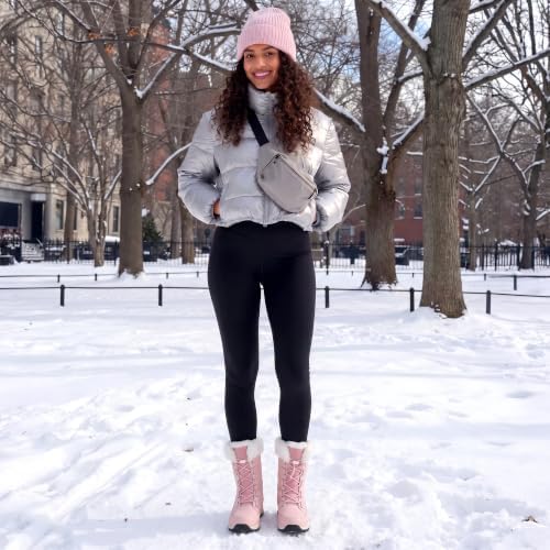 DREAM PAIRS Women's Waterproof Mid Calf Snow Boots