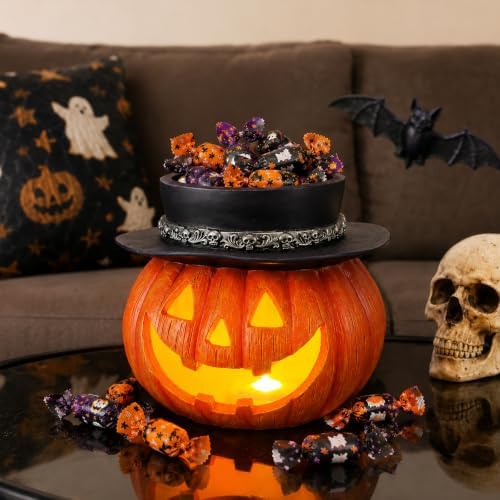 Light Up Jack-O' Lantern Candy Bowl for Halloween