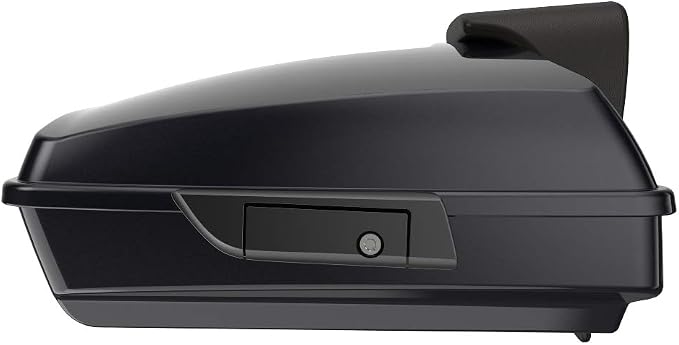 Advanblack Road Glide Tour Trunk Pack Black Pearl Razor Tour Trunk Pack Backrest Pad for '97-'25 Harley Touring Road King Street Glide Electra Glide CVO models