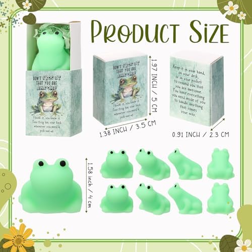 24 Sets Positive Gift Frog Toy with Support Box You are Awesome Party Favor