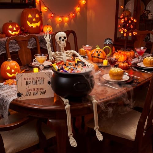 3 Pcs Halloween Skeleton Candy Bowl Holder for Outdoor Porch