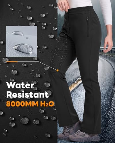 33,000ft Womens Ski Snow Pants Water Resistant Fleece Lined Hiking Warm