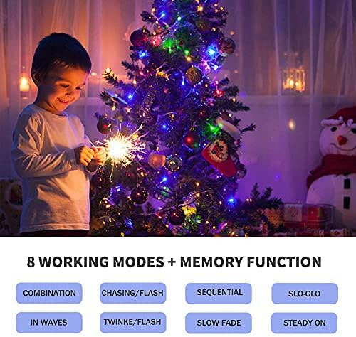 300 LED Multicolor Christmas Lights Christmas Tree Light Outdoor