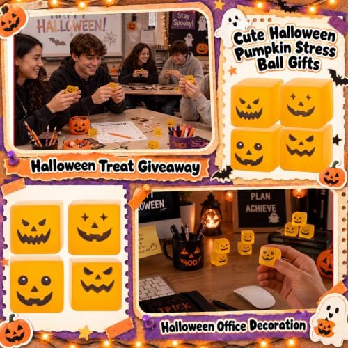 Thenshop 100 Pcs Halloween Christian Pumpkin Ice Cube Balls Party Favors