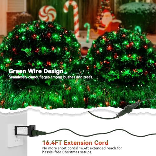 LitHome 21FT x 5FT Christmas Net Lights Outdoor Waterproof Connectable