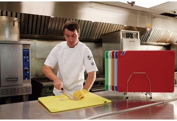 San Jamar Cutting Board,18x24 in,Red CBG182412RDGR - 1 Each