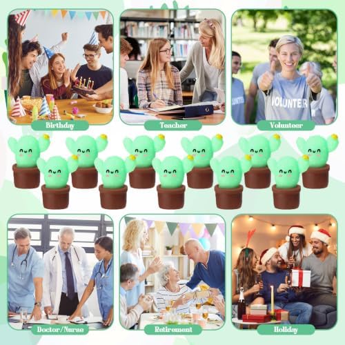 Thenshop 20 Pcs Cactus Positive Gift for Coworkers Employee