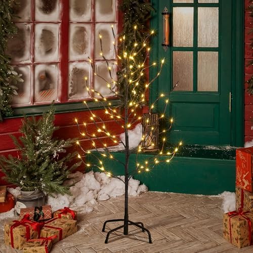 LIGHTSHARE 3FT 112LED Star Light Tree, for Home Festival Party Christmas, Indoor and Outdoor Use, Warm White