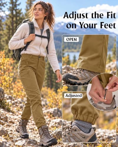Women's Fleece-Lined Softshell Hiking Pants