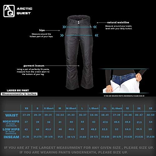 Women's Snow Ski Pants Water Resistant Softshell Insulated Flare for Snowboarding Hiking Winter Outdoor Pants