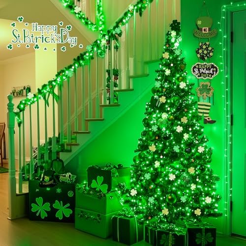 JMEXSUSS 150 LED Green Christmas Lights Indoor, Green Lights for Halloween