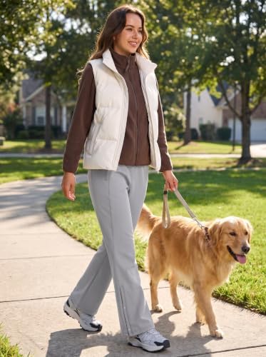 Libin Women's Fleece Lined Pants Hiking Snow Ski Water Resistant Flared Leg