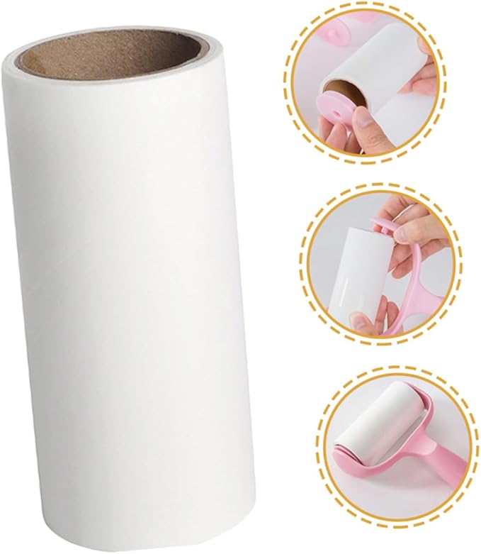 16pcs Refillable Lint Roller Set for Pet Hair Removal Extra Sticky for Clothes and Furniture Convenient Lint Remover for Home and Travel