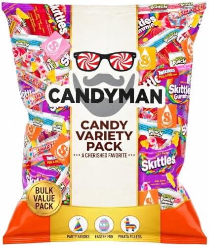 CANDYMAN Big Bag of Candy, 10 lb Bulk Variety Pack, Individually Wrapped