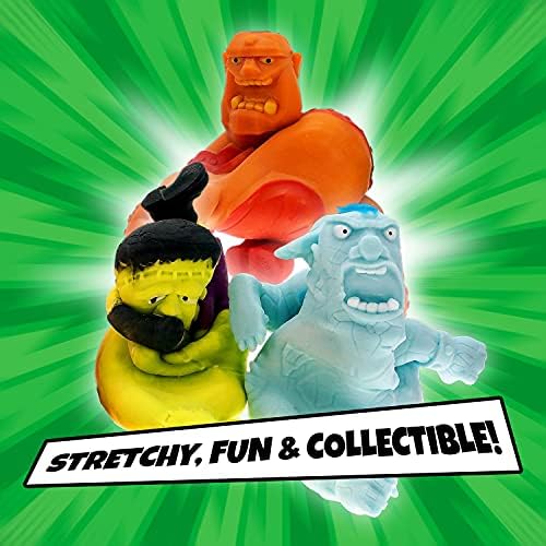 JA-RU Stretchy Monster Toy 3.5" Tall (1 Monsters Assorted) 4303-1