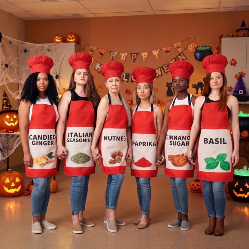 Halloween Spice Condiments Apron & Hat