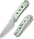 CIVIVI Vision FG Pocket Knife, 3.54" Nitro-V Reverse Tanto Blade C22036-2 | Superlock Folding Knife with G10 Handle, Reversible Ambidextrous Clip for EDC Camping Hiking