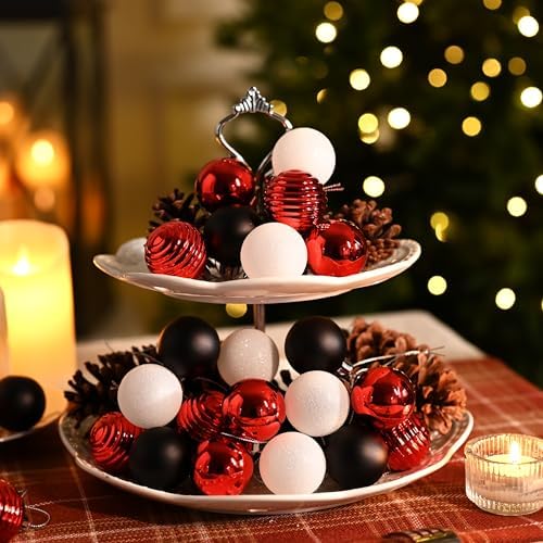 Valery Madelyn Small Christmas Tree Decorations Ball Ornaments 24ct 1.57"