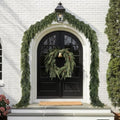 12 Ft Christmas Cedar Garland, Real Touch Soft Greenery Christmas Decor