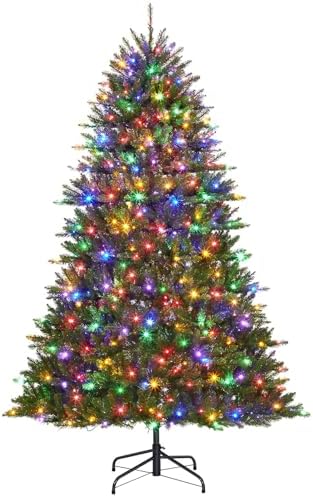 Garvee 9ft Artificial Christmas Tree Prelit, PVC Xmas Tree