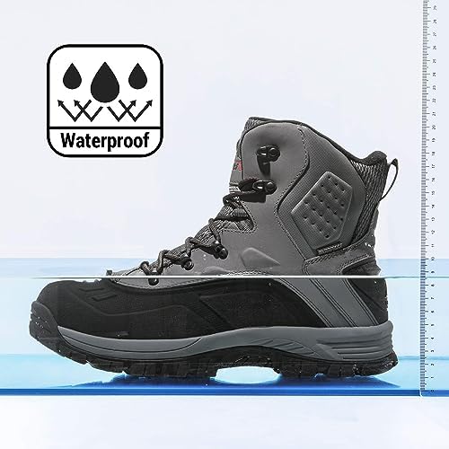 NORTIV 8 Men's Waterproof Hiking Winter Snow Boots