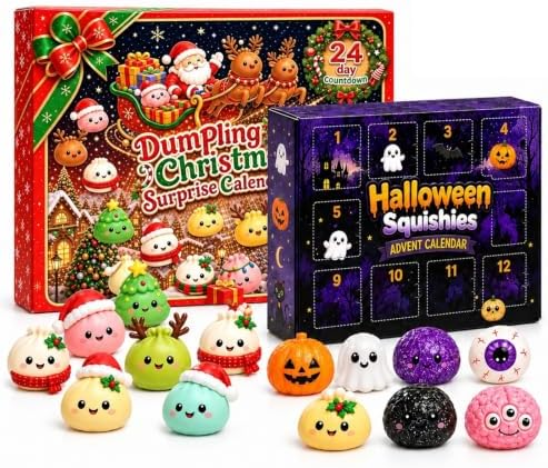 Christmas Halloween Squishies Advent Calendar 2026 Countdown for Adults