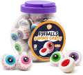 Eyeballs Gummy Candy, Halloween Candy, Strawberry Jelly Filled Gummies - 30 Count Jar