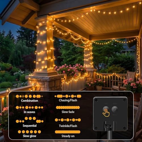 SyouHome Solar String Lights Outdoor, 6 Pack 600 LED Solar Christmas Lights