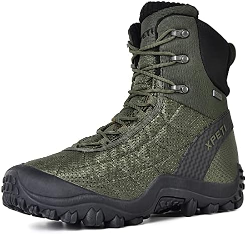 XPETI Men’s Crest Thermo High-Top Winter Hiking Boots Waterproof Insulated