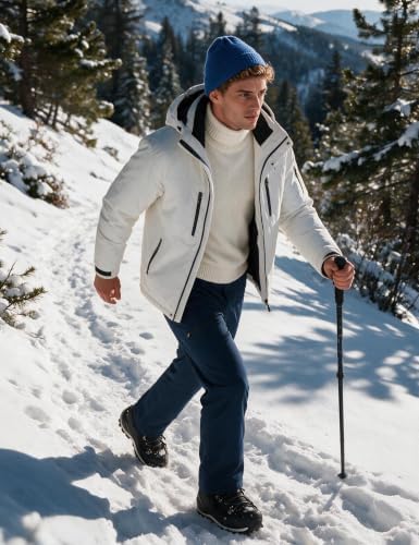 wantdo Men's Fleece Lined Pants Insulated Softshell Ski Snow Hiking Pant