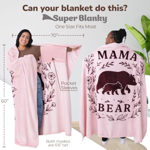 Super Blanky Wearable Blankets for Women & Men, Dorm Room Essentials, Gift for Her, Gifts for Women, Wife Birthday Gift Ideas