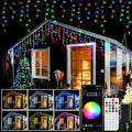 JMEXSUSS 400 LED Smart RGB Icicle Lights for Outside