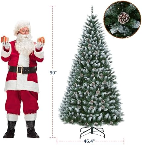 Garvee 7.5 ft Pre-Decorated Artificial Christmas Tree Prelit