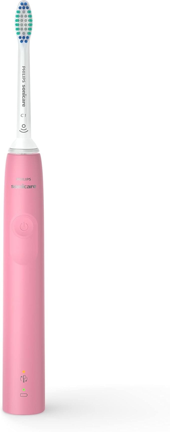 Philips Sonicare 3100 Power Toothbrush, Rechargeable Electric Toothbrush with Pressure Sensor, Deep Pink HX3681/06