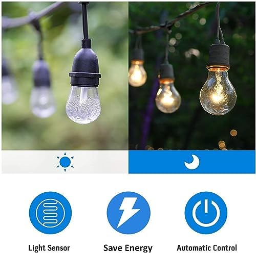 TiFFCOFiO Outdoor Christmas Light Timer, Dusk to Dawn Sensor Countdown, Outdoor Timers for Electrical Outlets Waterproof, 2 Grounded Outlets for Christmas Lights, 15A 1/2HP, CSA Listed (2 Pack)