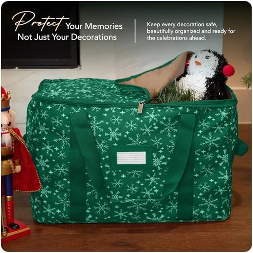 Covermates Treasurekeeper Storage Bag, Green Snowflake
