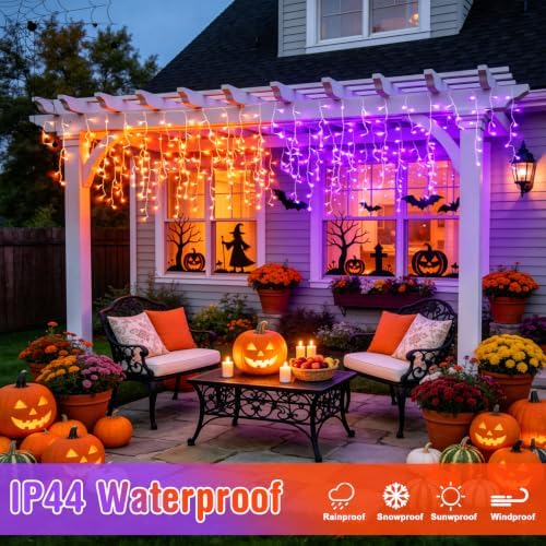 JMEXSUSS 400 LED Color Changing Halloween Lights Outdoor