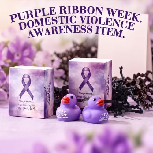 30 Sets Domestic Violence Awareness Gifts Purple Ribbon Party Favors