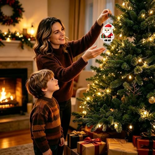 Christmas Brick Ornament Advent Calendar, 24-Day Mini Holiday Building Set
