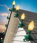 C9 Christmas Lights Outdoor, 102FT 150 LED String Lights with Spring Clips