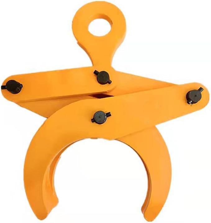 Round Steel Pipe Lifting Clamp 3T, Lifting Clamps Tools Steel Plate Lifting Tongs, Heavy Duty Steel Easy Move Effective Industrial, Tongs Spreader (3T)