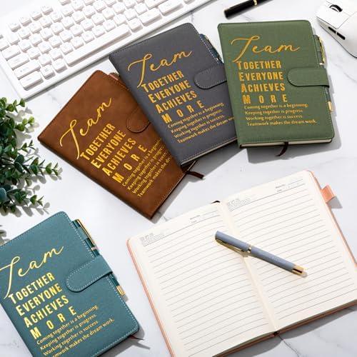 Kosiz 20 Pcs Employee Appreciation Gift Bulk Notebook Pen, Morandi, Team